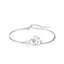 925 Sterling Silver Clover Chain Bracelet Adjustable for Women