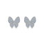 Marquise Butterfly Stud Earrings in 925 Sterling Silver