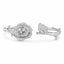 Rose Cuff Bracelet 925 Sterling Silver Cubic Zirconia Floral Detail