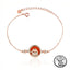 925 Sterling Silver Christmas Bracelet with Santa Medallion