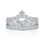 Tiara Ring 925 Sterling Silver Cubic Zirconia Heart Openwork Design