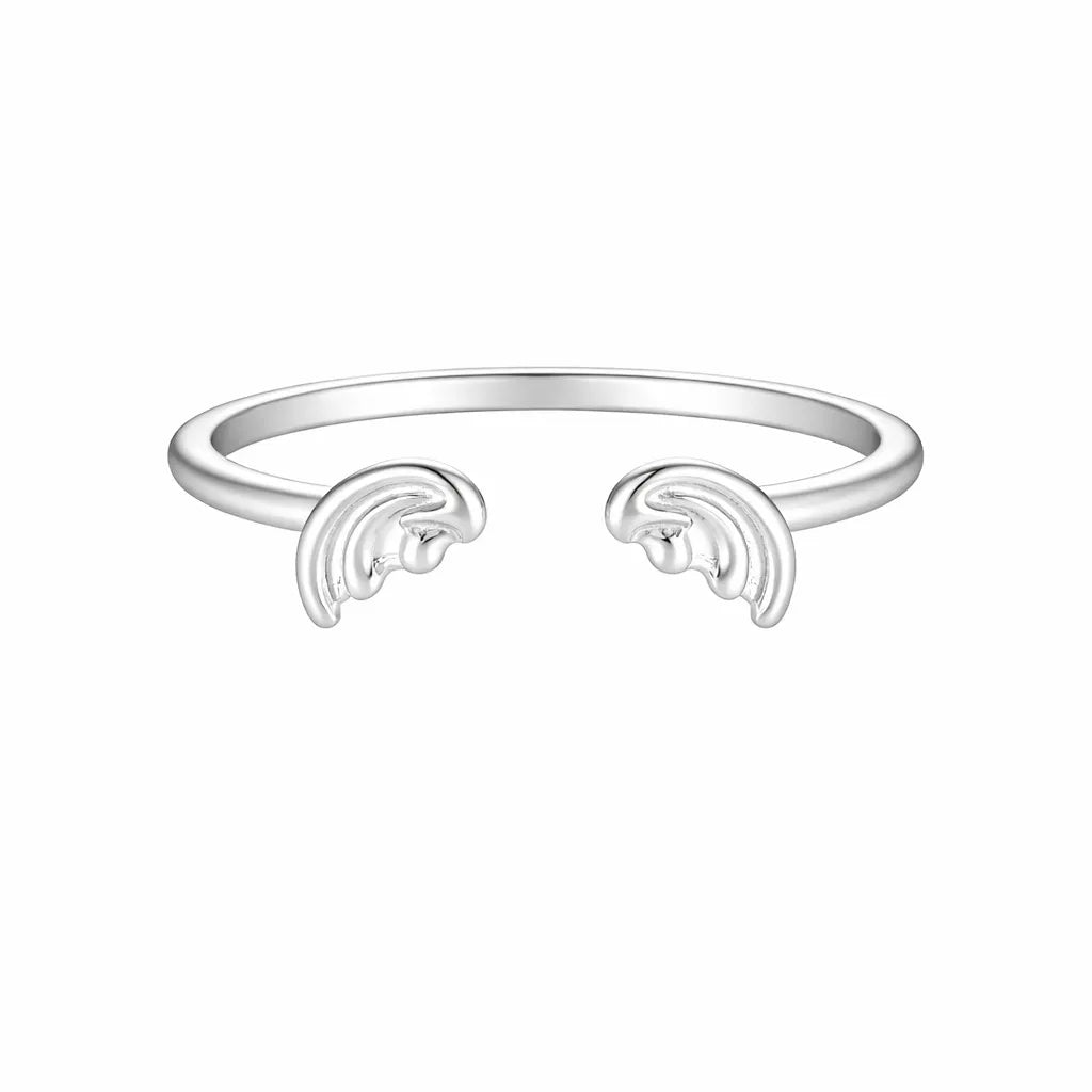 925 Sterling Silver Stackable Rings with Star and Wing Details