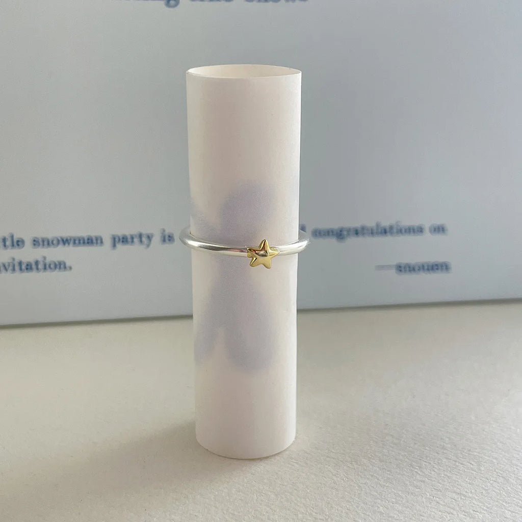 925 Sterling Silver Stackable Rings with Star and Wing Details