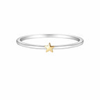 925 Sterling Silver Stackable Rings with Star and Wing Details