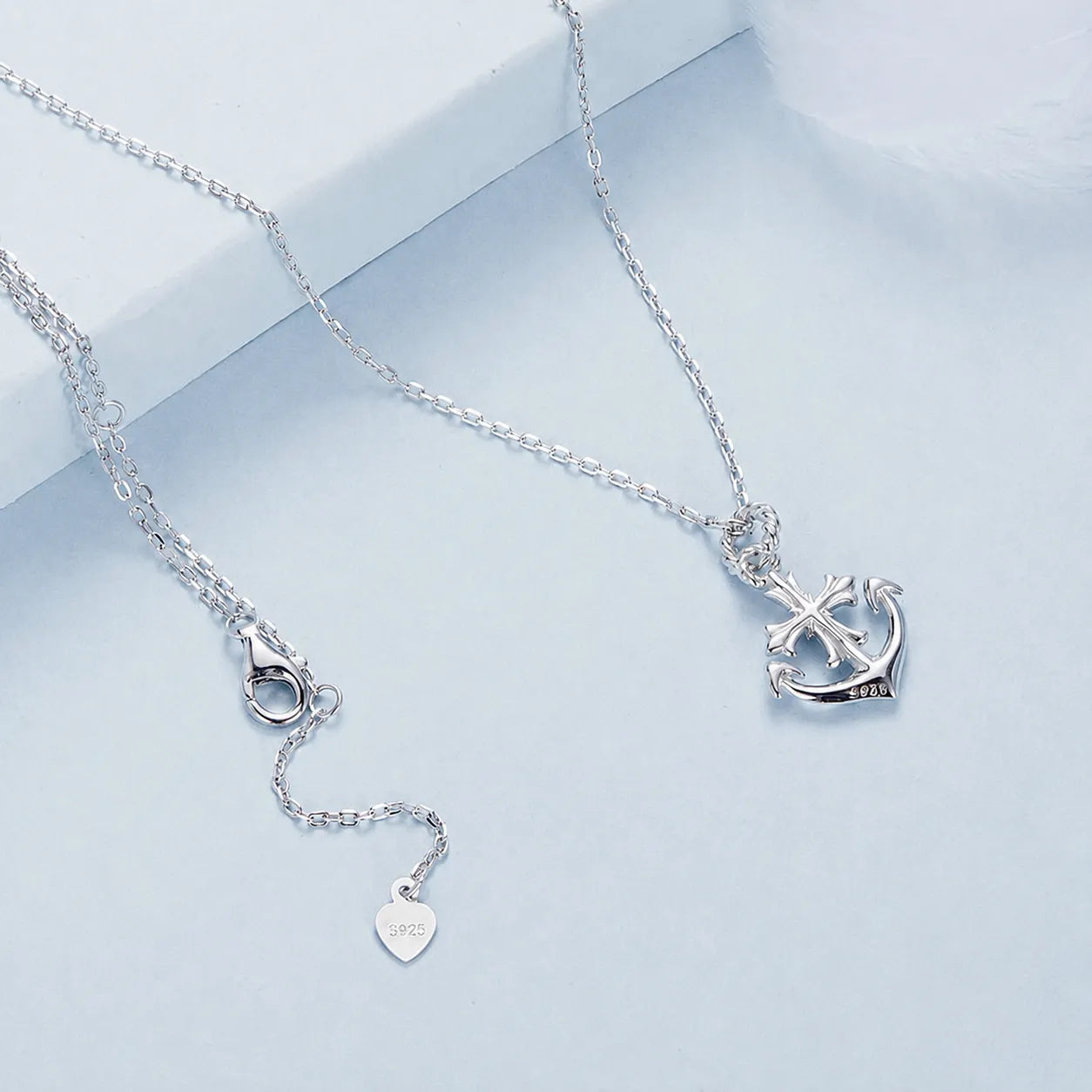 Anchor Necklace 925 Sterling Silver Nautical Pendant