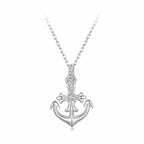 Anchor Necklace 925 Sterling Silver Nautical Pendant