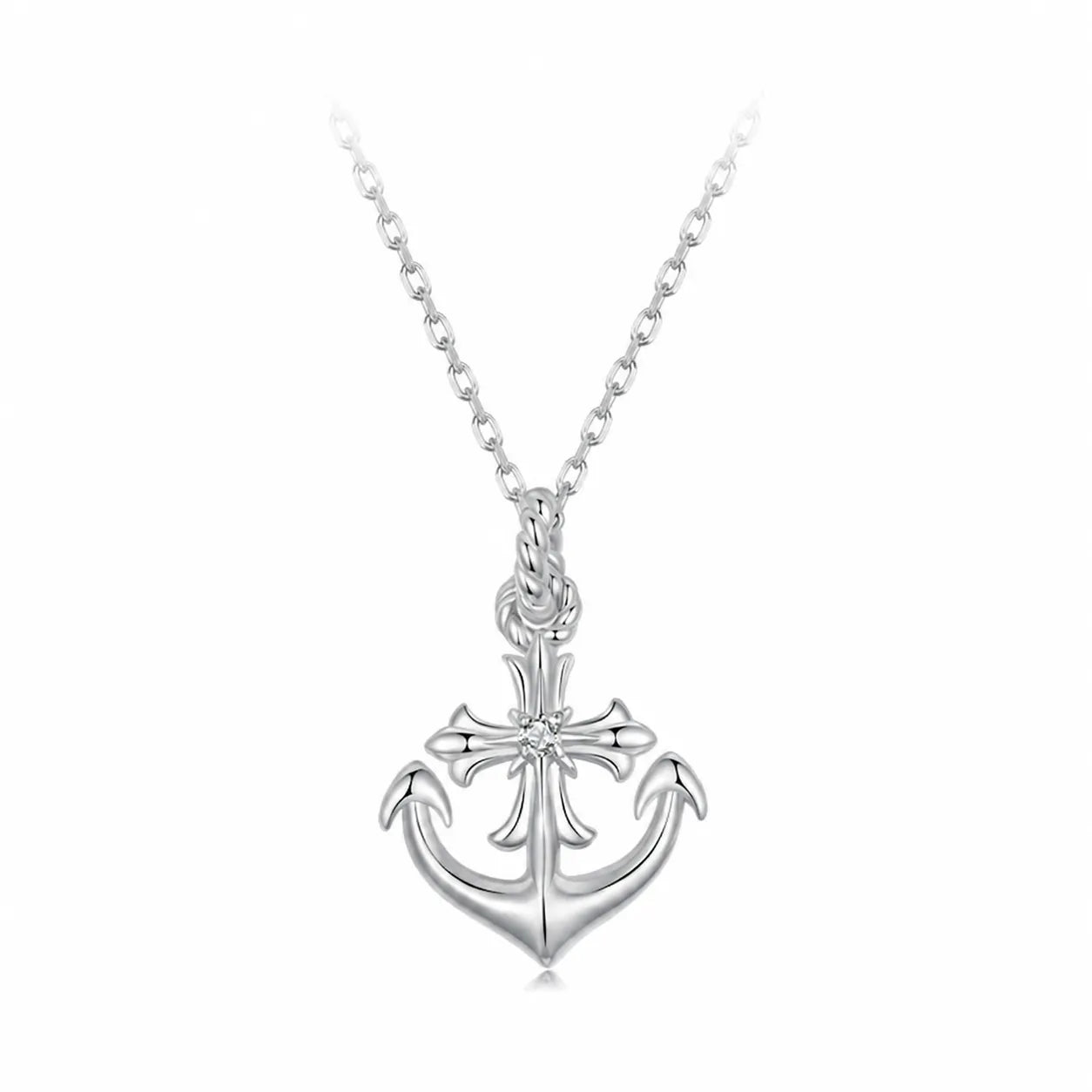 Anchor Necklace 925 Sterling Silver Nautical Pendant
