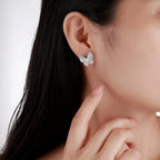 Marquise Butterfly Stud Earrings in 925 Sterling Silver
