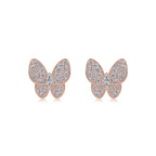 Marquise Butterfly Stud Earrings in 925 Sterling Silver