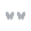 Marquise Butterfly Stud Earrings in 925 Sterling Silver