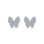 Marquise Butterfly Stud Earrings in 925 Sterling Silver