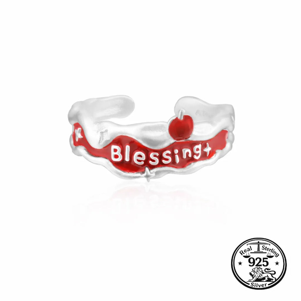 Christmas Blessing Ring in 925 Sterling Silver