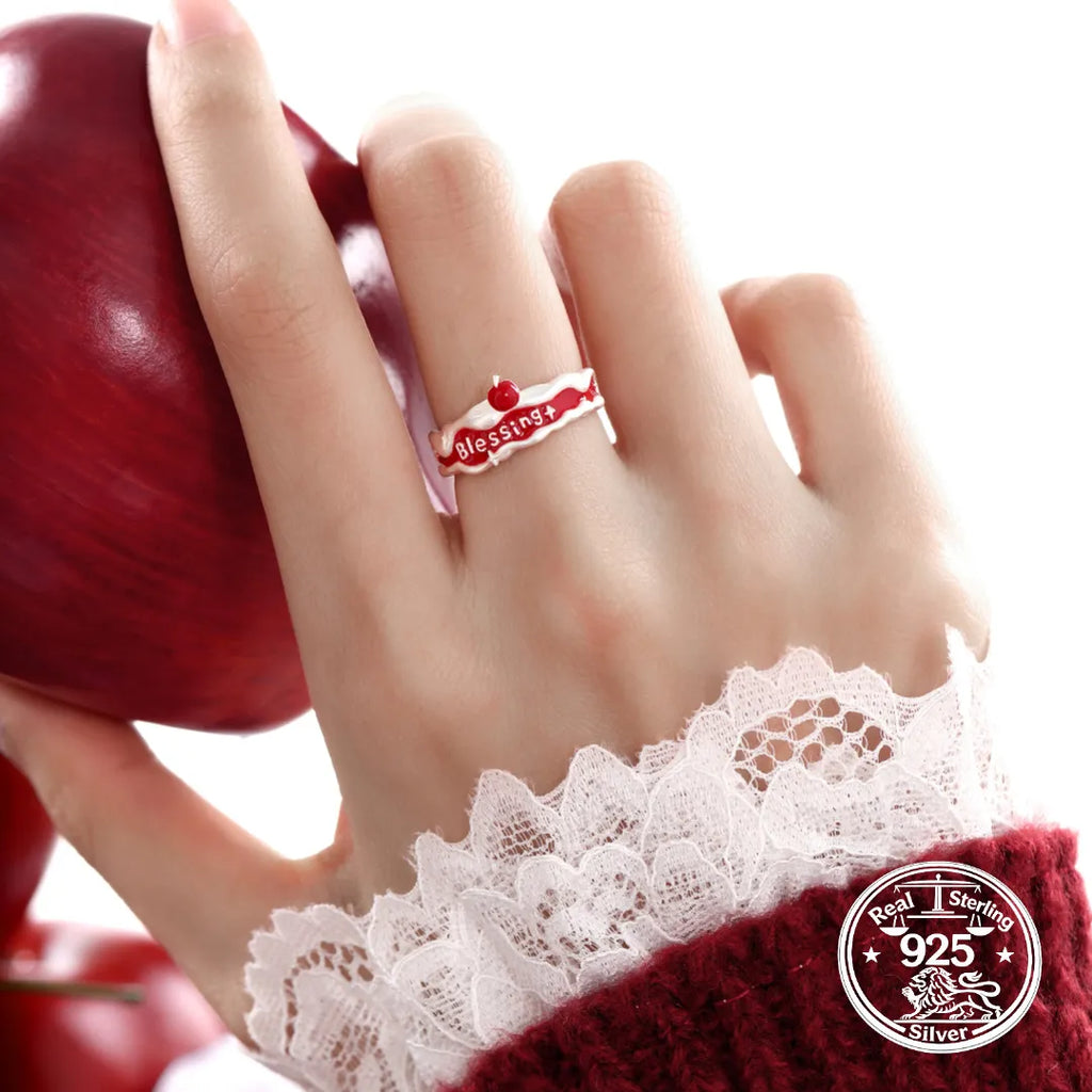 Christmas Blessing Ring in 925 Sterling Silver