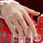 Christmas Blessing Ring in 925 Sterling Silver