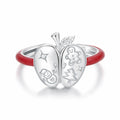 Christmas Apple Ring in 925 Sterling Silver