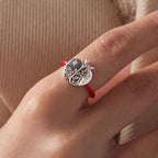 Christmas Apple Ring in 925 Sterling Silver