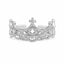 Crown Ring 925 Sterling Silver Cubic Zirconia Lace Inspired Detail