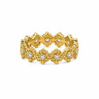 Tiara Ring 925 Sterling Silver Cubic Zirconia Openwork Crown Band