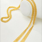 Long Tassel Necklace in 925 Sterling Silver Multi Strand Chain with Italian Inspiration
