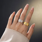 Vintage Sunburst Signet Ring in 925 Sterling Silver