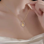 Virgin Mary Necklace Catholic Pearl Heart 925 Sterling Silver Gold Plated 18 Inch Adjustable