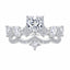 Heart Cut Moissanite Ring 925 Sterling Silver With Crown Setting