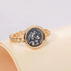 925 Sterling Silver Helen Coin Ring