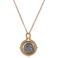 925 Sterling Silver Hera Coin Pendant Necklace