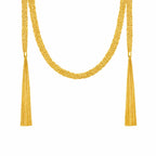 Long Tassel Necklace in 925 Sterling Silver Multi Strand Chain with Italian Inspiration