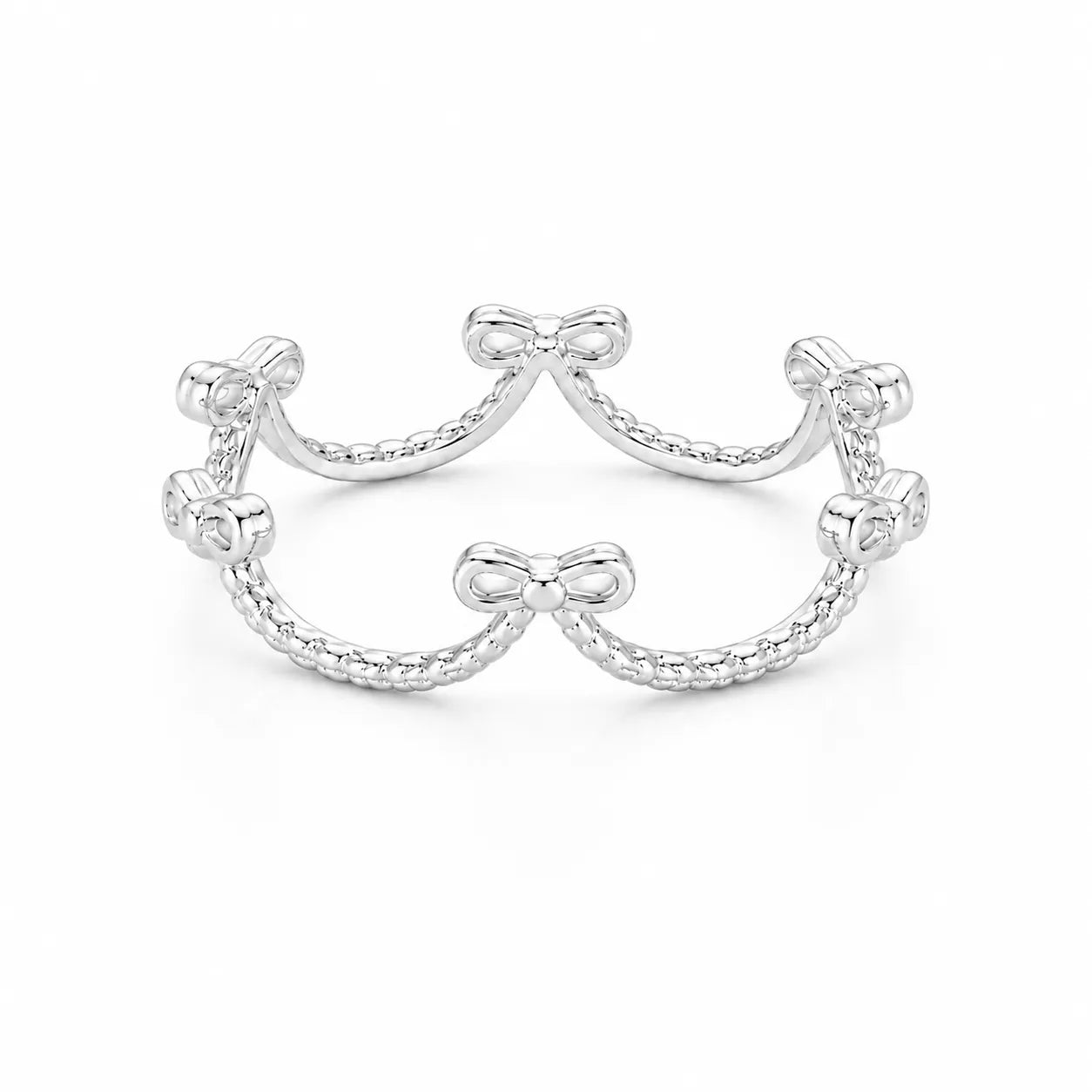 Minimalist Ring 925 Sterling Silver Adjustable Crown Band