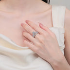 Heart Cut Moissanite Ring 925 Sterling Silver With Crown Setting