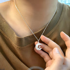 Moon And Star Necklace 925 Sterling Silver Woven Moon Design