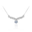 Reindeer Necklace in 925 Sterling Silver with Moissanite