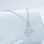 Anchor Necklace 925 Sterling Silver Nautical Pendant