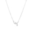 Crescent Moon Necklace With Star 925 Sterling Silver Cubic Zirconia Prong-Set Star Charm