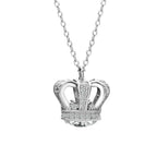 Silver Crown Necklace for Women in 925 Sterling Silver