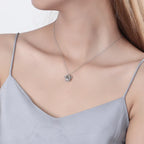 Silver Crown Necklace for Women in 925 Sterling Silver