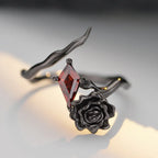 925 Sterling Silver Flower Ring Open Ring Adjustable
