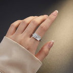 Vintage Sunburst Signet Ring in 925 Sterling Silver