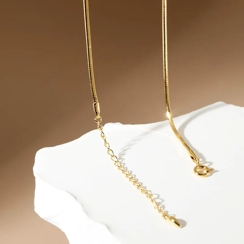 Sterling Silver Snake Chain Necklace Choker 925 Adjustable