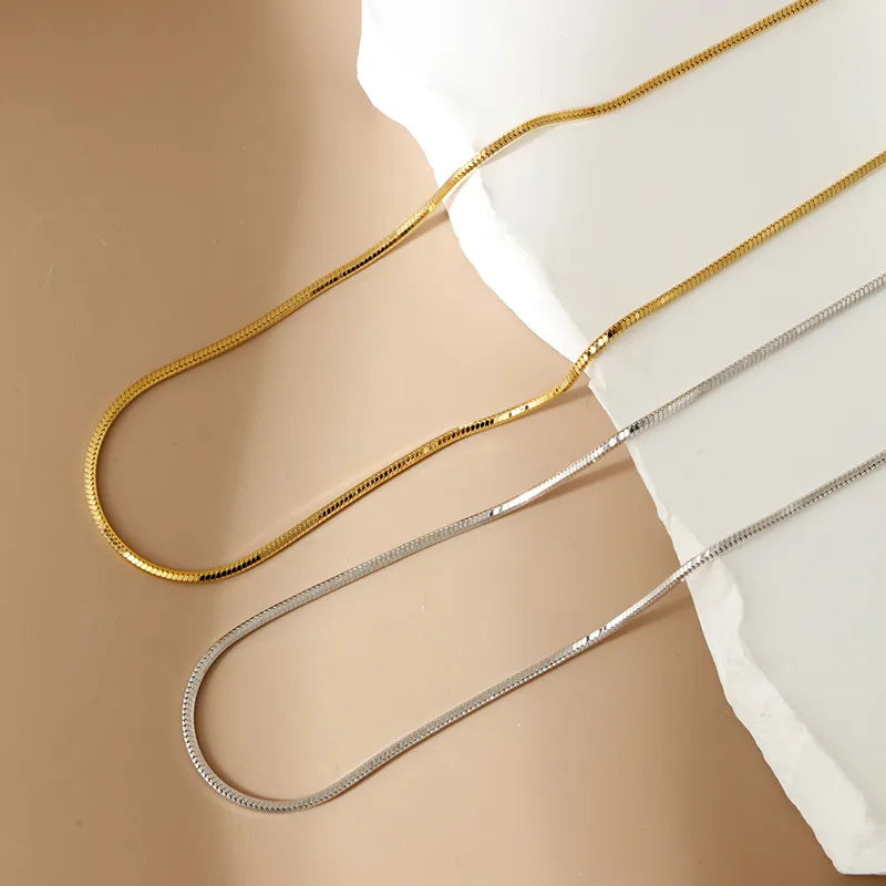 Sterling Silver Snake Chain Necklace Choker 925 Adjustable