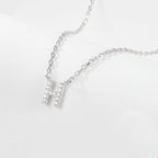 925 Sterling Silver Initial Necklace for Women Letter Pendant