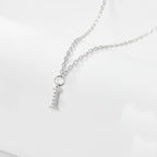925 Sterling Silver Initial Necklace for Women Letter Pendant