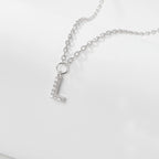 925 Sterling Silver Initial Necklace for Women Letter Pendant