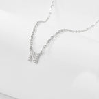 925 Sterling Silver Initial Necklace for Women Letter Pendant