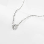 925 Sterling Silver Initial Necklace for Women Letter Pendant