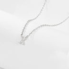 925 Sterling Silver Initial Necklace for Women Letter Pendant