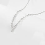 925 Sterling Silver Initial Necklace for Women Letter Pendant