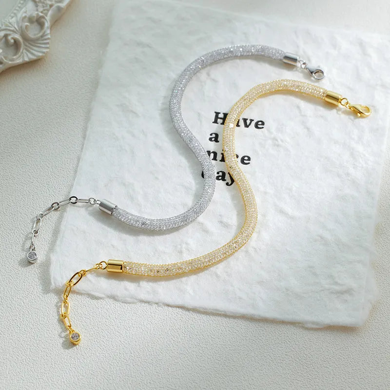 Sterling Silver Mesh Bracelet 925 Adjustable Italian Inspired