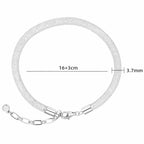 Sterling Silver Mesh Bracelet 925 Adjustable Italian Inspired